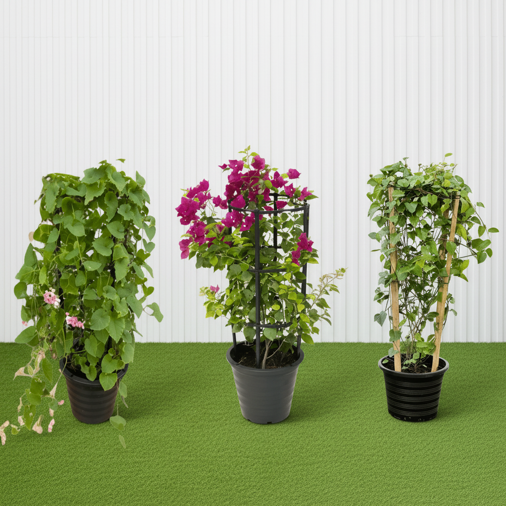 3x Summer Climbers Set 1x Bougainvillea Plant 1x Sky Blue Cluster Vine 1x Coral Vine Plant - Greensouq - 