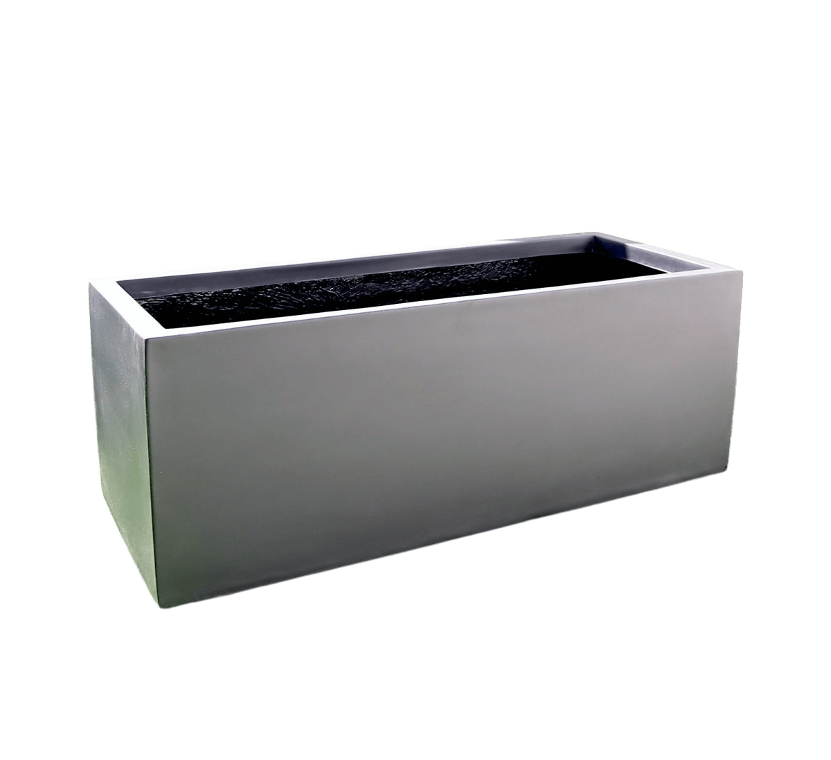 Croton Banana Trio in Rectangular Fiber Glass Planter (70x30x30cm) - Greensouq - 