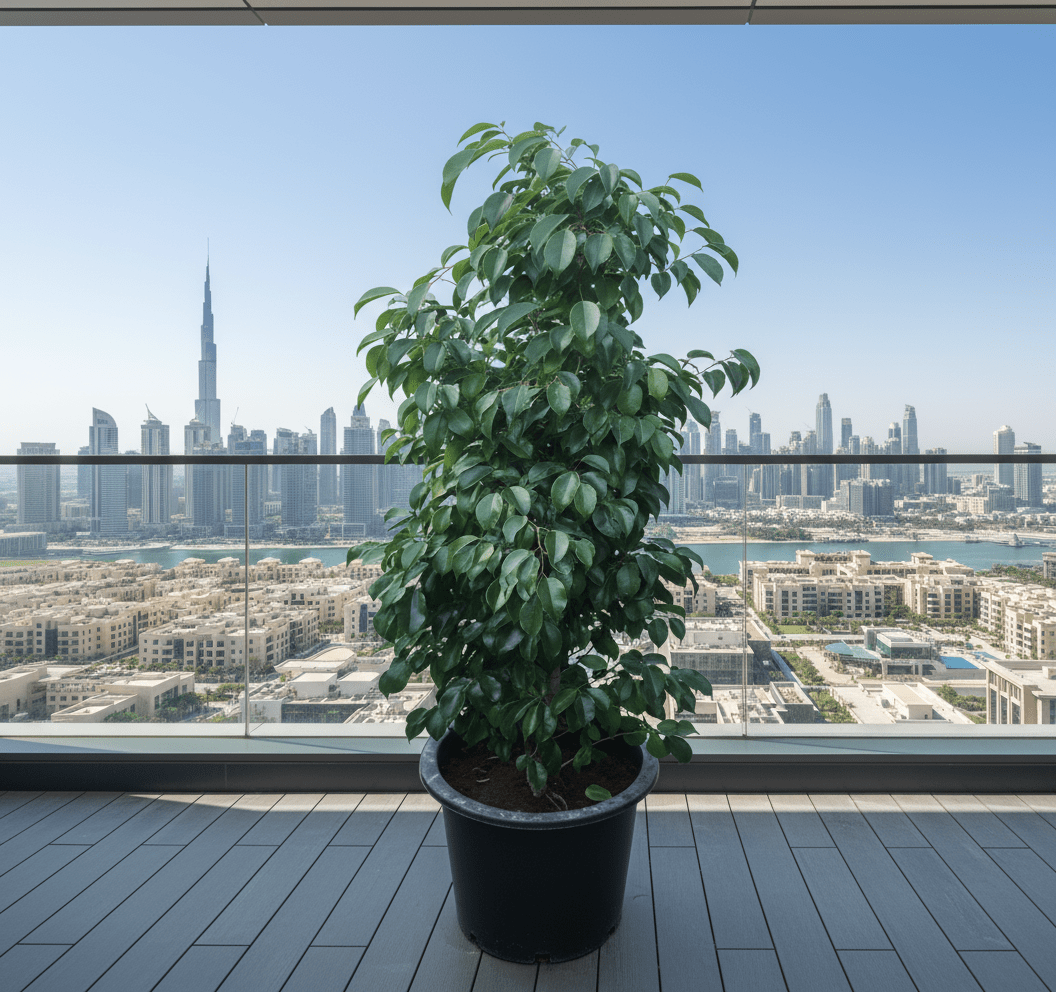 Ficus Benjamina "Weeping Fig" 130 - 150cm outdoor privacy - Greensouq - 