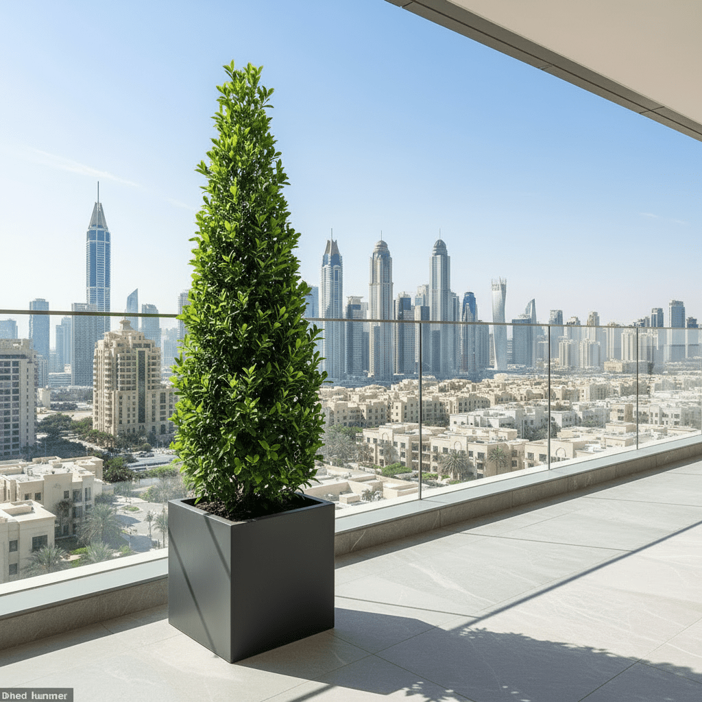 Ficus diversifolia “Cone Shape” 2.0 - 2.5m in Grp Square Pot 50x50 - Greensouq - 