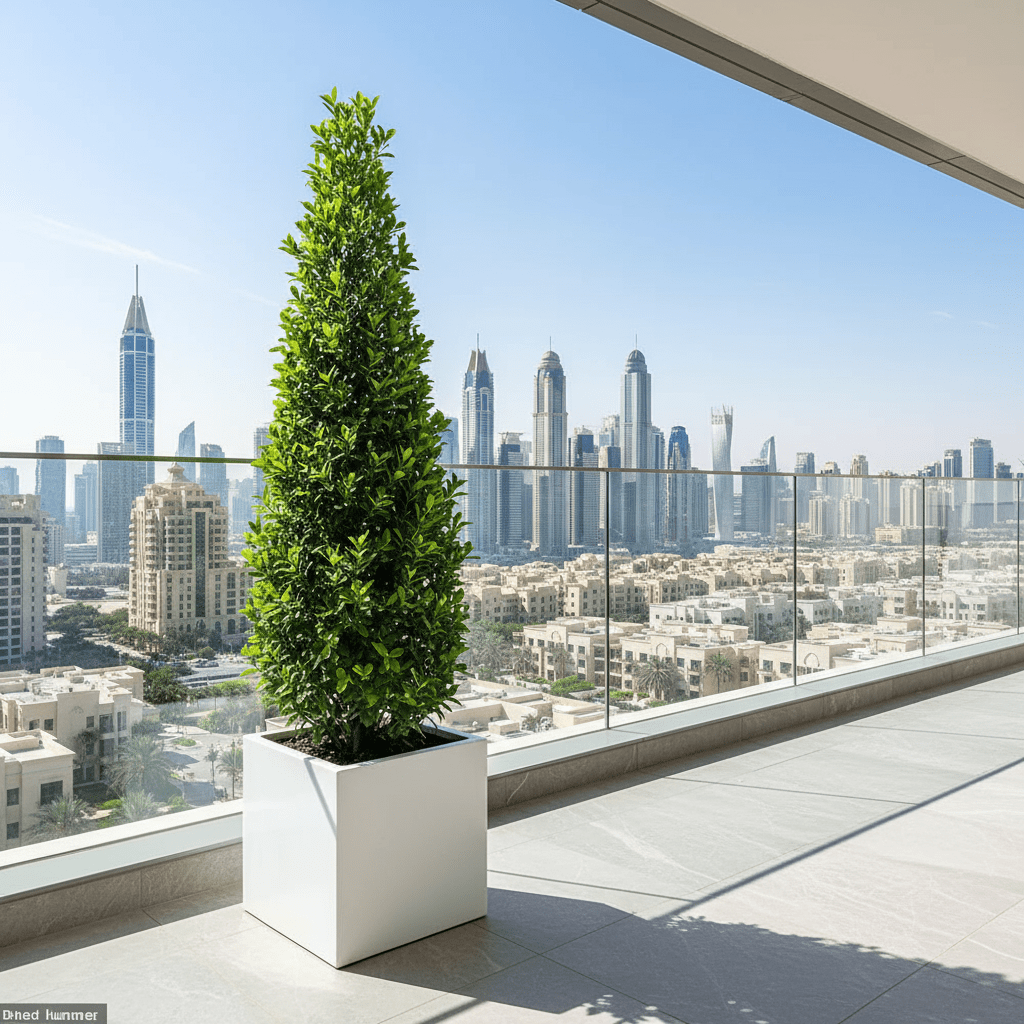 Ficus diversifolia “Cone Shape” 2.0 - 2.5m in Grp Square Pot 50x50 - Greensouq - 