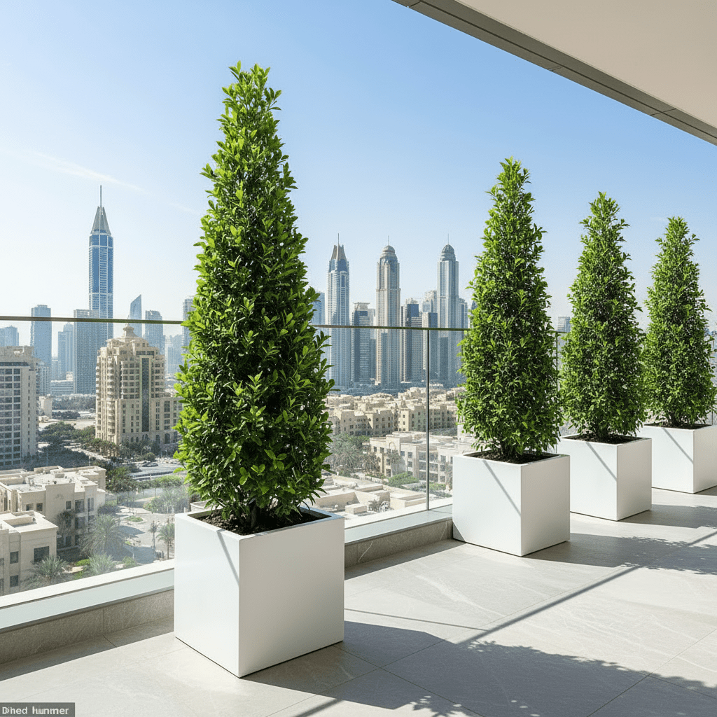 Ficus diversifolia “Cone Shape” 2.0 - 2.5m in Grp Square Pot 50x50 - Greensouq - 