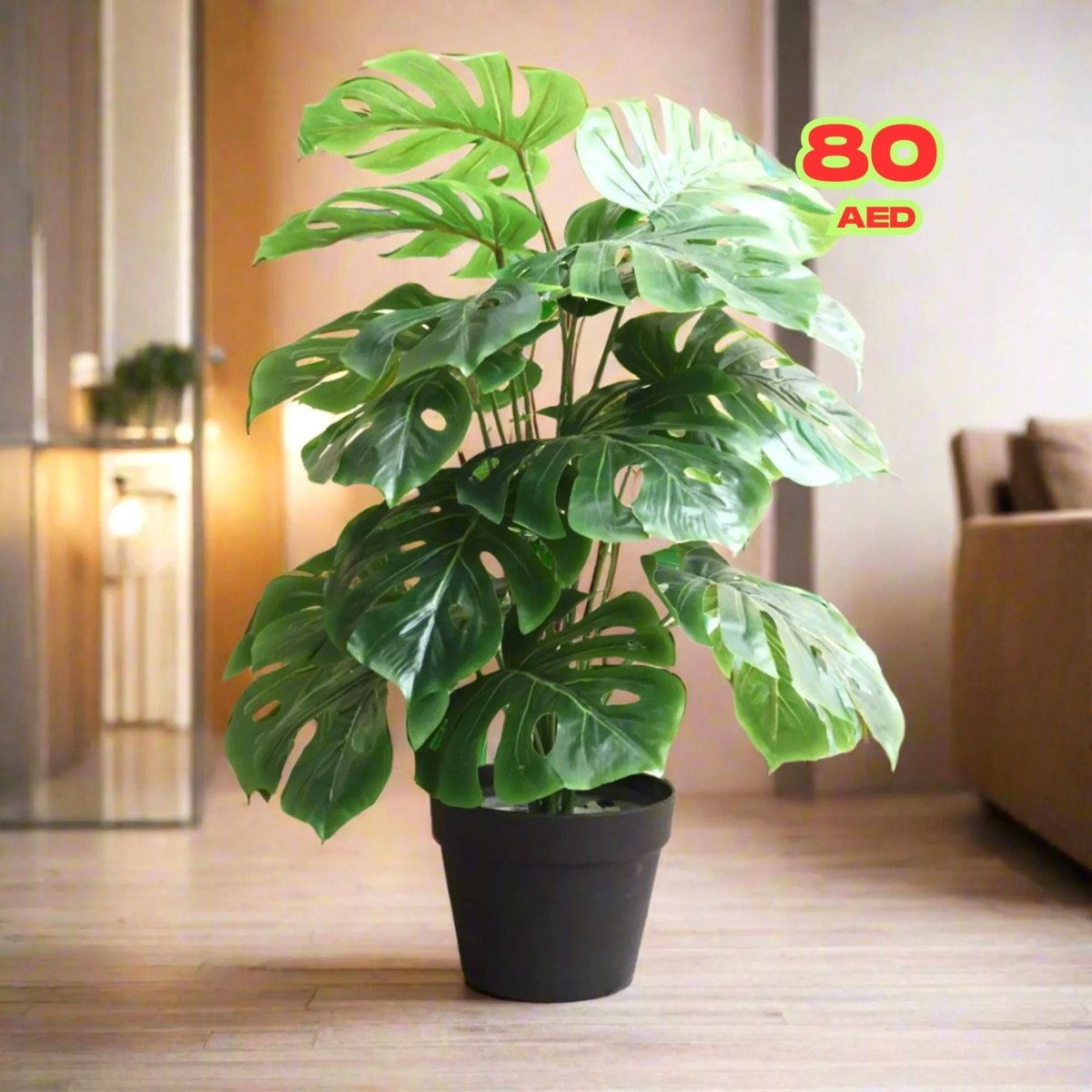 Monstera Artificial Plant – 55cm - Greensouq - 