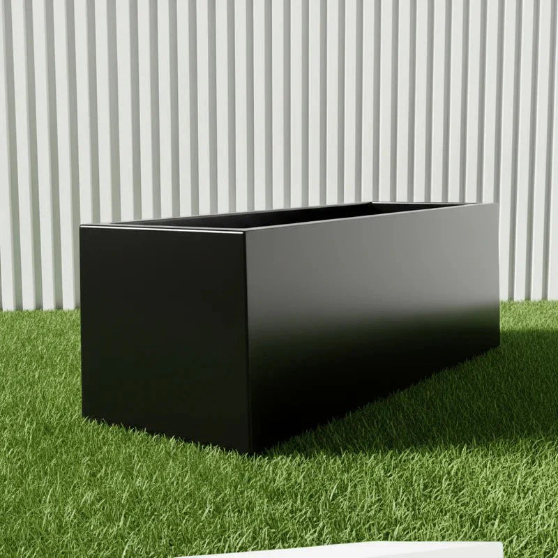 Rectangular GRP Planter 90x30x30cm Modern Durable Outdoor Planter Box - Greensouq -