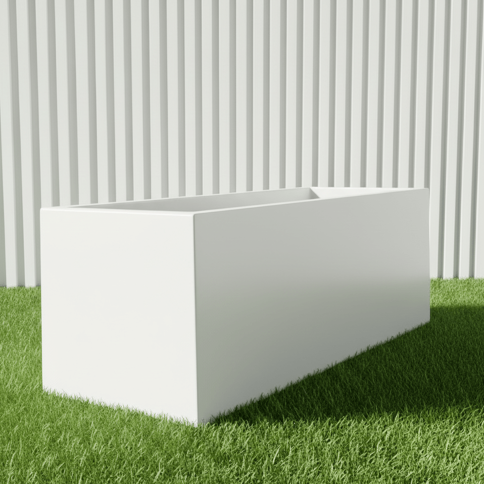 Rectangular Planter All Sizes/ GRP Pot Modern Durable Outdoor Planter Box - Greensouq - 