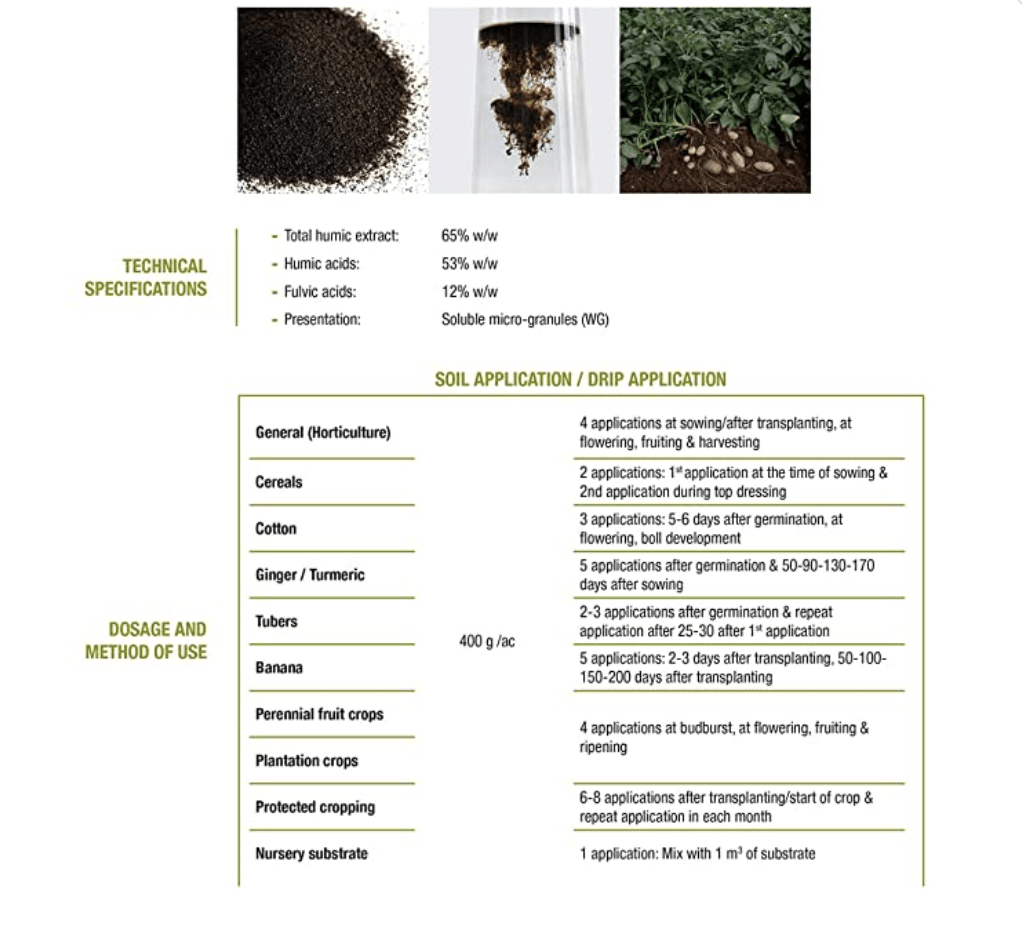 Humic Acid Fertilizer Tradecorp Humistar WG "100% Soluble Humic Acid" - Greensouq -