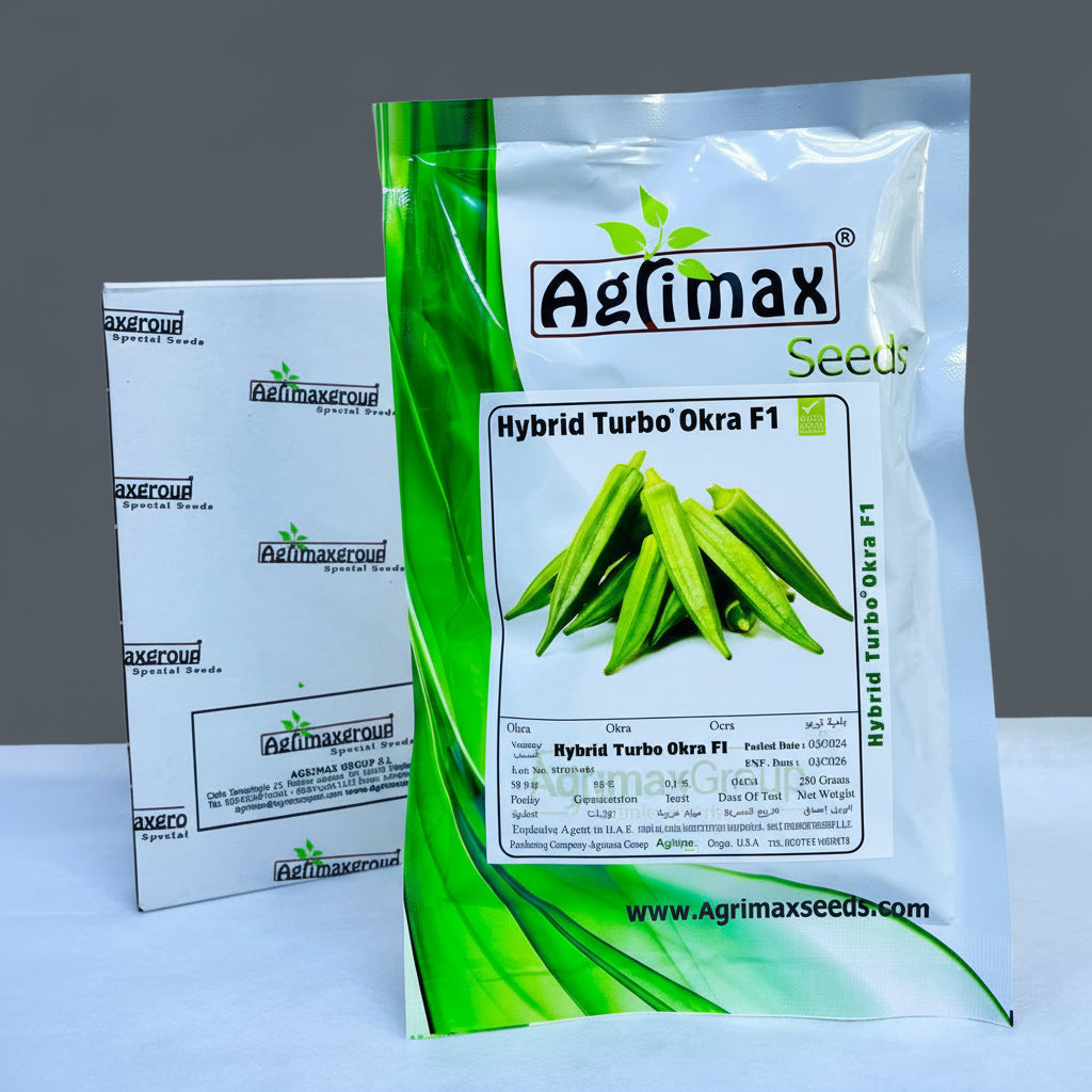 Turbo Okra Premium Quality Seeds (250 gram seeds) - Greensouq - 