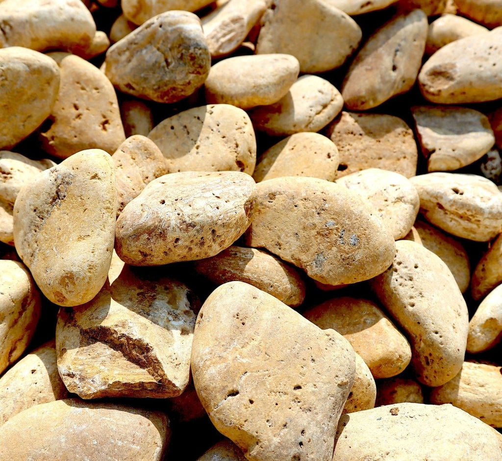 Yellow River Stones Yellow Forest River Stone "Natural Garden Material" - Greensouq -