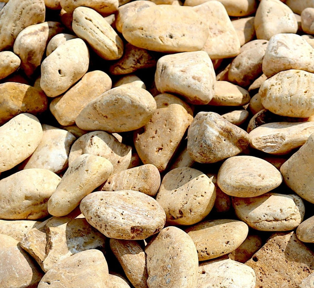Yellow River Stones Yellow Forest River Stone "Natural Garden Material" - Greensouq -